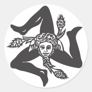 Adesivo Circolare TRINACRIA Runt Klistermärke