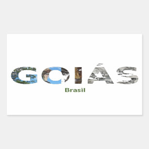 Adesivo Goiás Rektangulärt Klistermärke