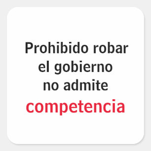 Adesivo ingen stav fyrkantigt klistermärke