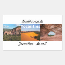 Adesivo lembrança de Tocantins Brasil
