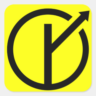 Adesivo MGTOW - Homem que segue o próprio caminho Fyrkantigt Klistermärke