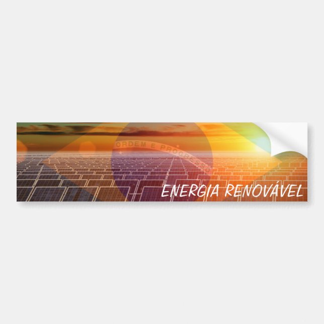 Adesivo para carro ENERGIA RENOVÁVEL Bildekal (Framsidan)
