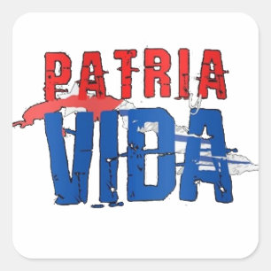 Adesivo Patria y vida Fyrkantigt Klistermärke