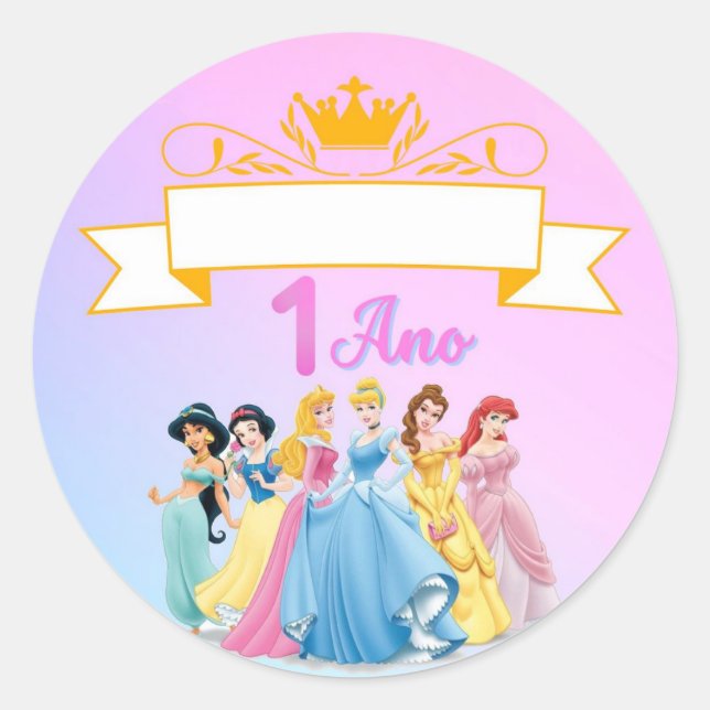 Adesivo Princesas Runt Klistermärke (Framsida)