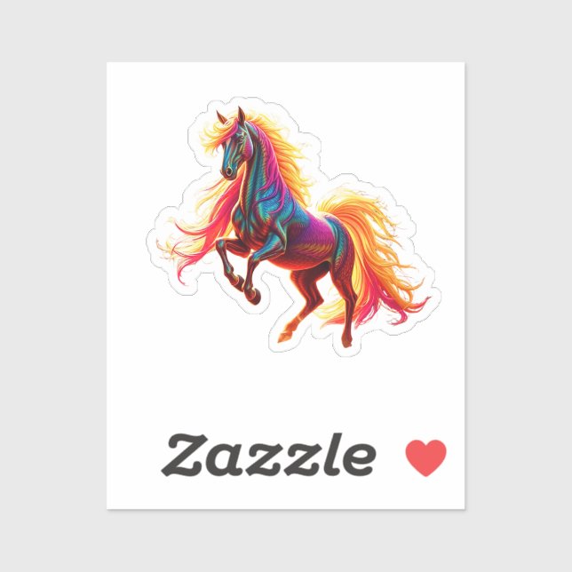 Adesivo Rainbow Horse Klistermärken (Ark)