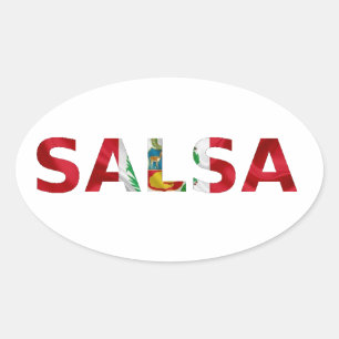 Adesivo salsa Perú Ovalt Klistermärke