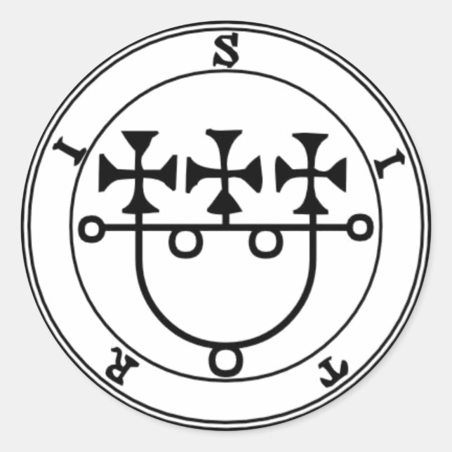 Adesivo Sitri Goétia Runt Klistermärke (Framsida)