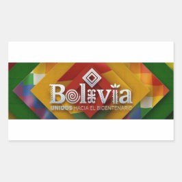 Adesivo unidos hacia el bicentenario rektangulärt klistermärke