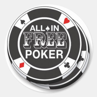 Adesivos Free Poker Runt Klistermärke