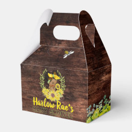 Adful Ethnic Flicka |Gult Solrosrot Rustic Presentaskar