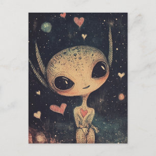Adful Little Alien Vykort