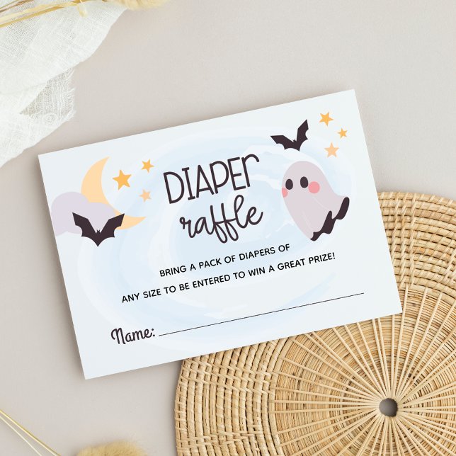 Adful Little Boo Diaper Raffle Tilläggskort (Adorable Little Boo Diaper Raffle Enclosure Card)