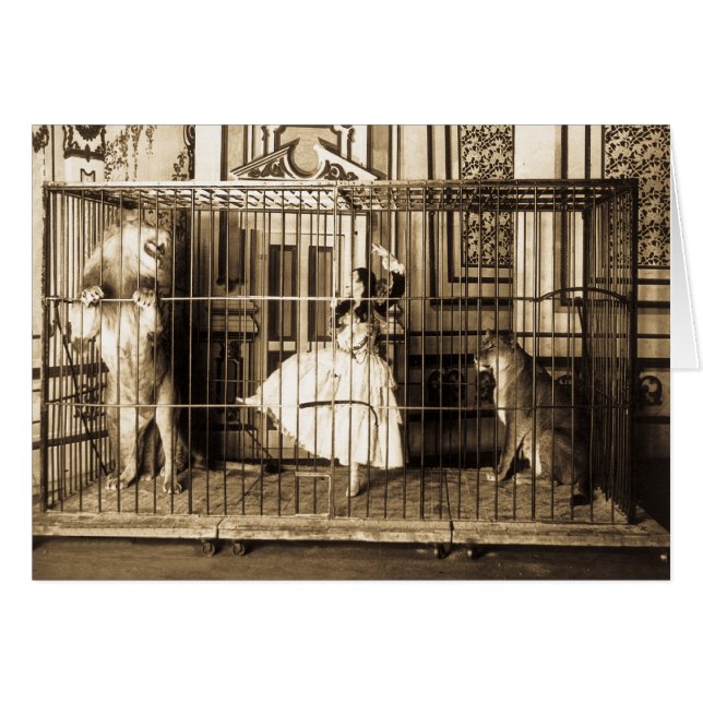 Adgie och hon utbildade Lions1897 Hälsningskort (Framsidan Horizontal)