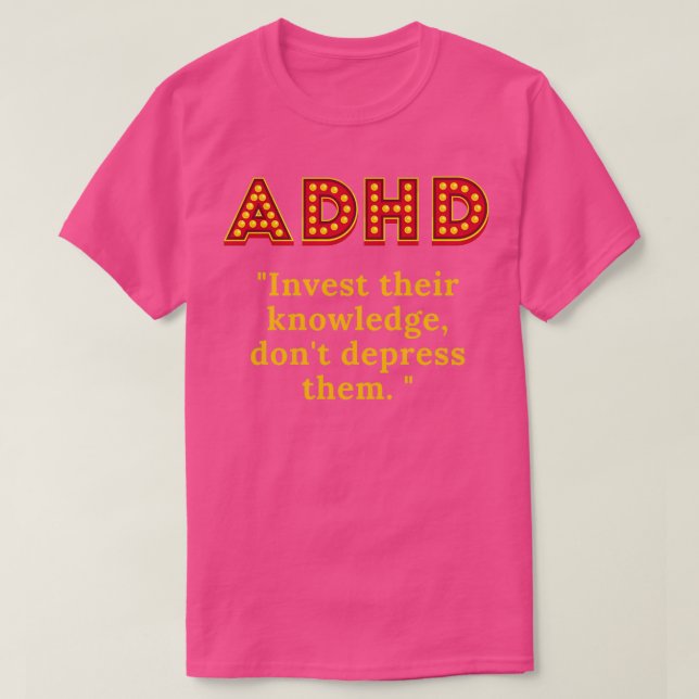 ADHD 19 T SHIRT (Design framsida)