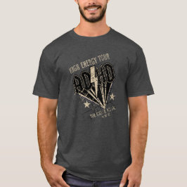 ADHD ACDC Retro Stil T-Shirt