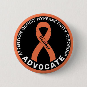 ADHD Advocate Ribbon Black-knapp Knapp