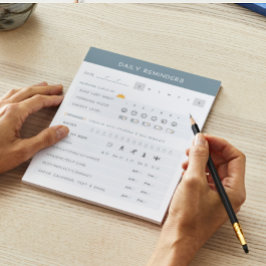 ADHD-Anteckningsblock för daglig påminnelse Anteckningsblock