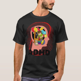 ADHD ÄR AWESOMESAD CHILD AWARENESS ADHD T SHIRT