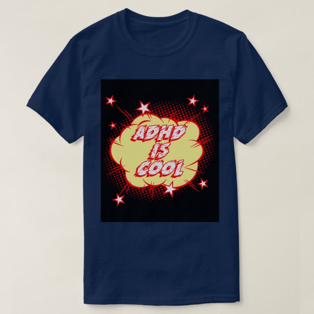 ADHD är coola 3 T Shirt (Design framsida)