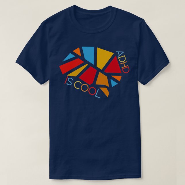 ADHD är Coolans psykiska hälsomedvetenhet ADHD Awa T Shirt (Design framsida)