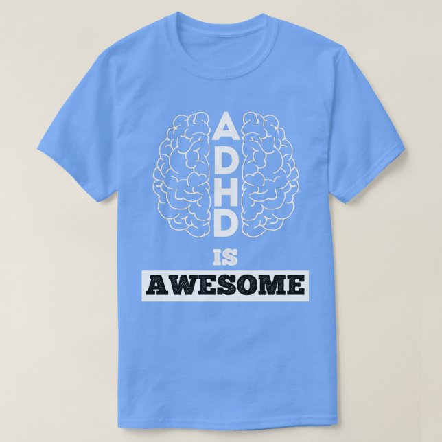 ADHD är Fantastisk 4 2 T Shirt (Design framsida)