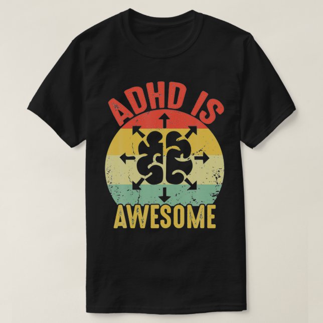 adhd är fantastisk för unge t shirt (Design framsida)