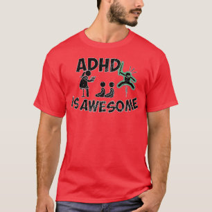 Adhd är fantastisk grönt dirt t shirt