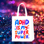ADHD är min superkraftfulla Roligt Bubble Brev Återanvändbar Påse<br><div class="desc">Hand har gjort design åt dig! Anpassa med egen text eller ändra färg. Kolla min butik för mycket mer färg och design eller säg till mig om du vill ha något anpassningsbar!</div>