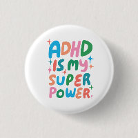 ADHD är min superkraftfulla Roligt Bubble Brev Col