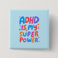 ADHD är min superkraftfulla Roligt Bubble Brev Col