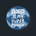 ADHD är min superkraftfulla Roligt Bubble Brev Col Knapp<br><div class="desc">Hand gjorde knappkonst åt dig! Anpassa med egen text eller ändra färg. Kolla min butik för mycket mer färg och design eller säg till mig om du vill ha något anpassningsbar!</div>
