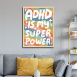 ADHD är min superkraftfulla Roligt Bubble Brev Col Poster<br><div class="desc">Jag hoppas att du gillar den här roligten konst! Lägg till din egen text, ändra även bakgrunden färg. Markera utskriften som är storlek med hjälp av listrutan ovan och du kan klicka på knappen "Redigera design" för att anpassa teckningen så att den passar alla storleka pappra. Köp en enkel poster...</div>