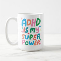 ADHD är min superkraftfulla Roligt Bubble Brev