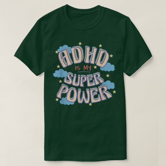 adhd är min supermakt t shirt (Design framsida)