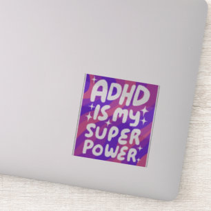 ADHD ÄR MY SUPERPOWER Roligt Colorful Bubble Brev Klistermärken