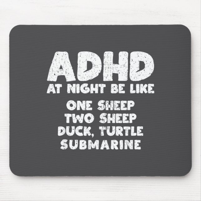 Adhd At Night Be Like Funny Adhd Quote  Musmatta (Framsidan)