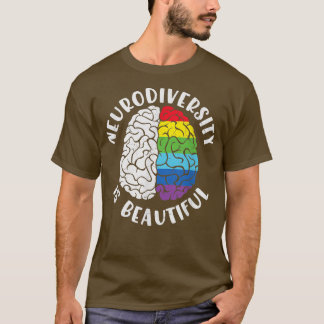 ADHD Autism Awareness Neurodiversity är vacker T Shirt