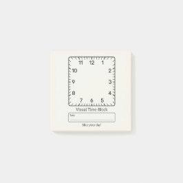ADHD Autism Visuell tidsblockering Post-it Block
