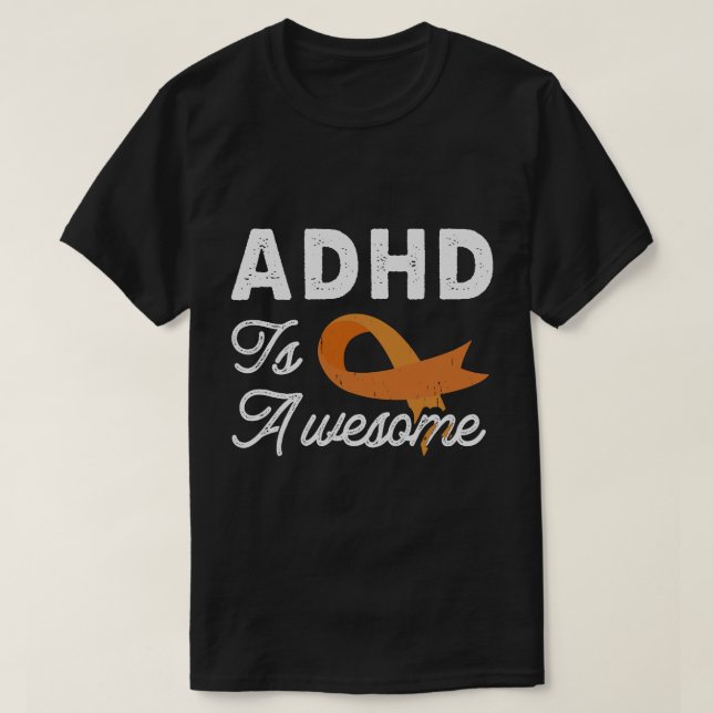 ADHD Awareness Fantastisk Neurodiversity Autism Me T Shirt (Design framsida)