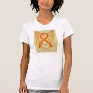 ADHD Awareness Orange Ribbon Angel Anpassningsbar T Shirt