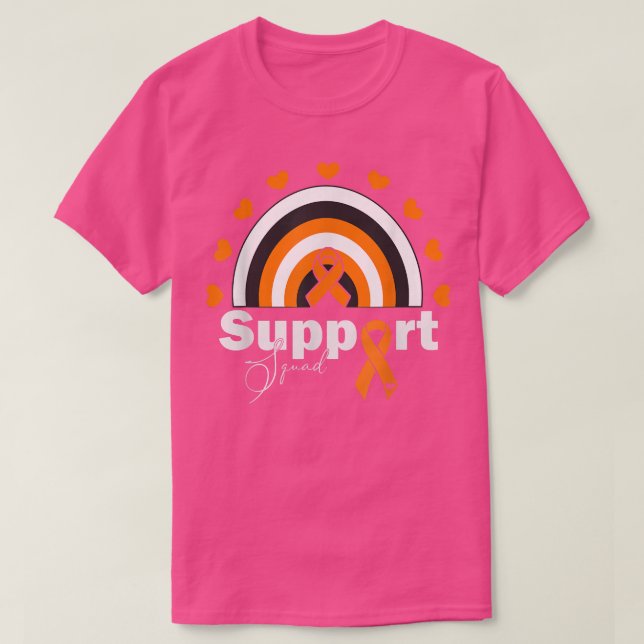 ADHD Awareness-Support Squad Rainbow ribbon T Shirt (Design framsida)