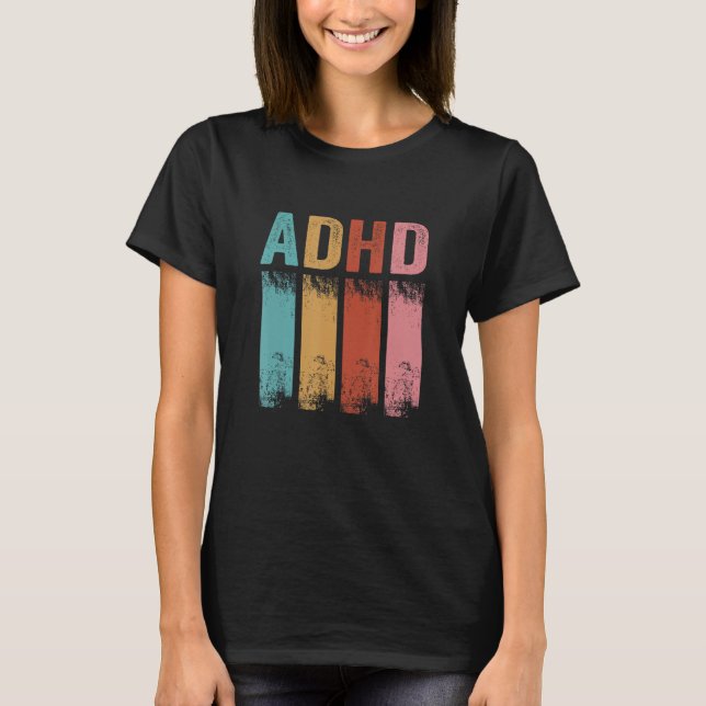 Adhd Awareness Vintage Adhd Mom Kids T Shirt (Framsida)