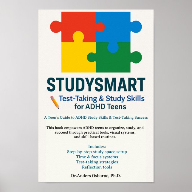 adhd Back Cover  study Smart Poster (Framsidan)