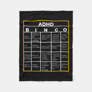 Adhd Bingo Funn Fleecefilt