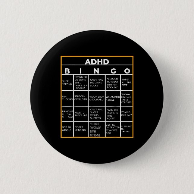 Adhd Bingo Funn Knapp (Framsida)