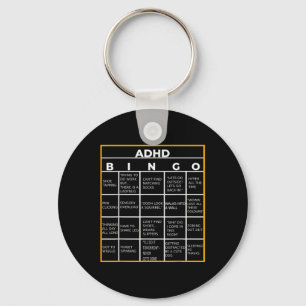 Adhd Bingo Funn Nyckelring