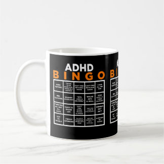 ADHD Bingo Funny, Internationella dagen för psykis Kaffemugg