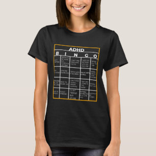 Adhd Bingo-Roligten T Shirt