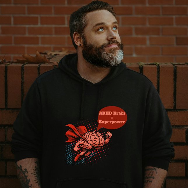 ADHD Brain Superpower Hoodie (Skapare uppladdad)