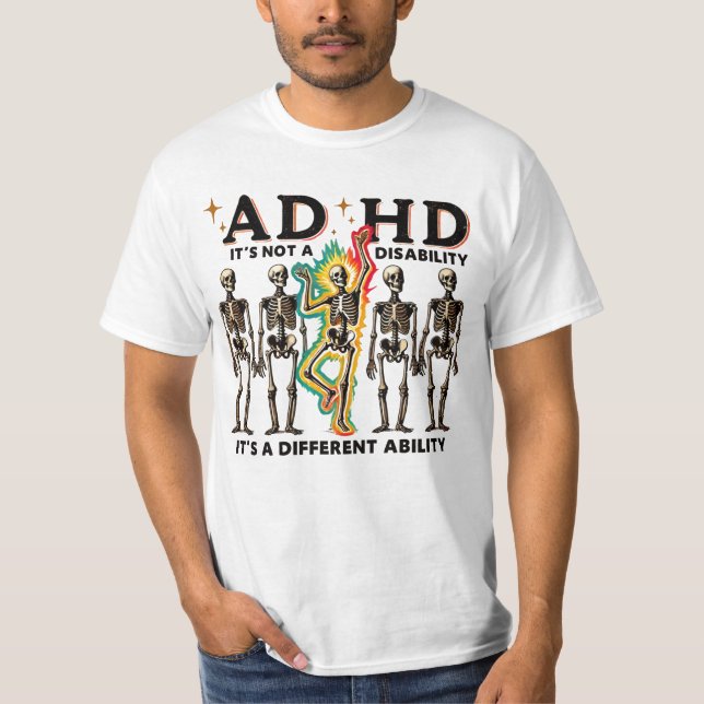 adhd burnout-klubb t shirt (Framsida)